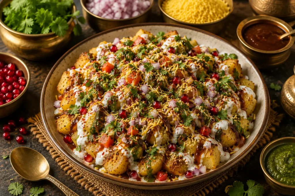 Indian Style Aloo Chaat Tacos Recipe