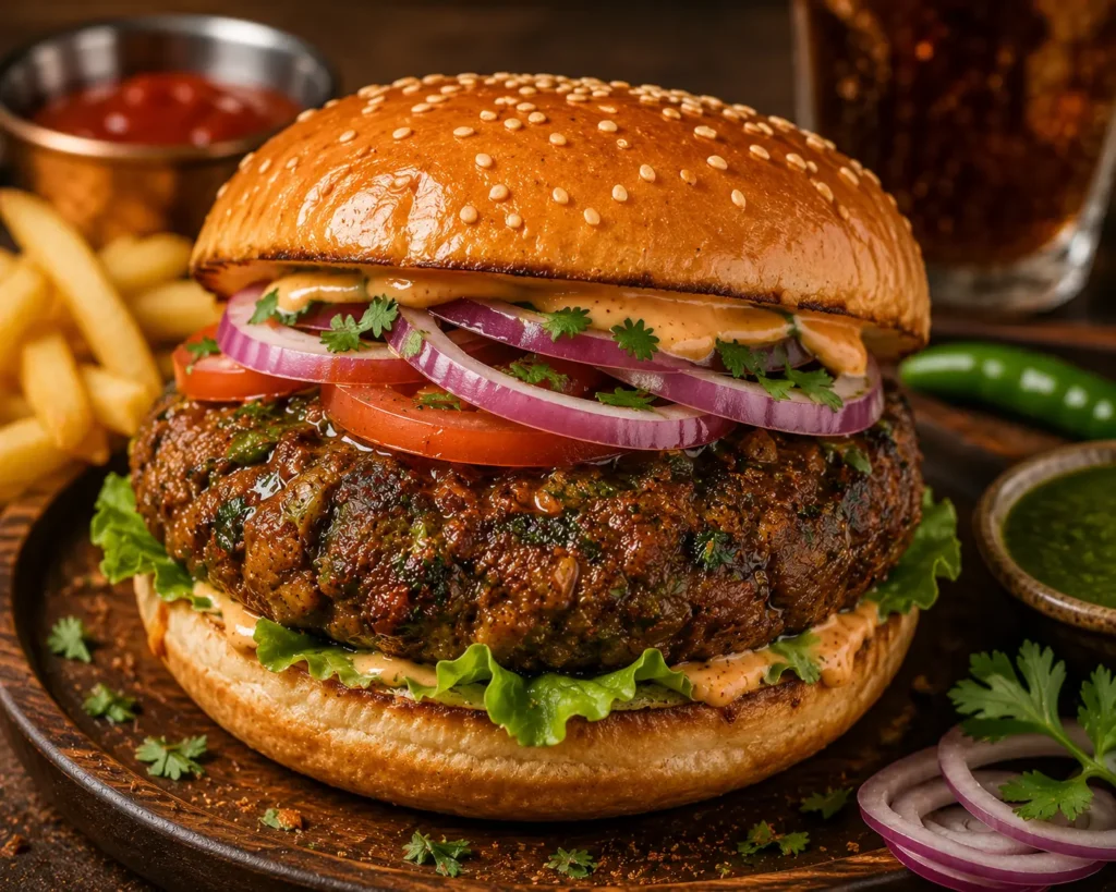Masala Meat Burger