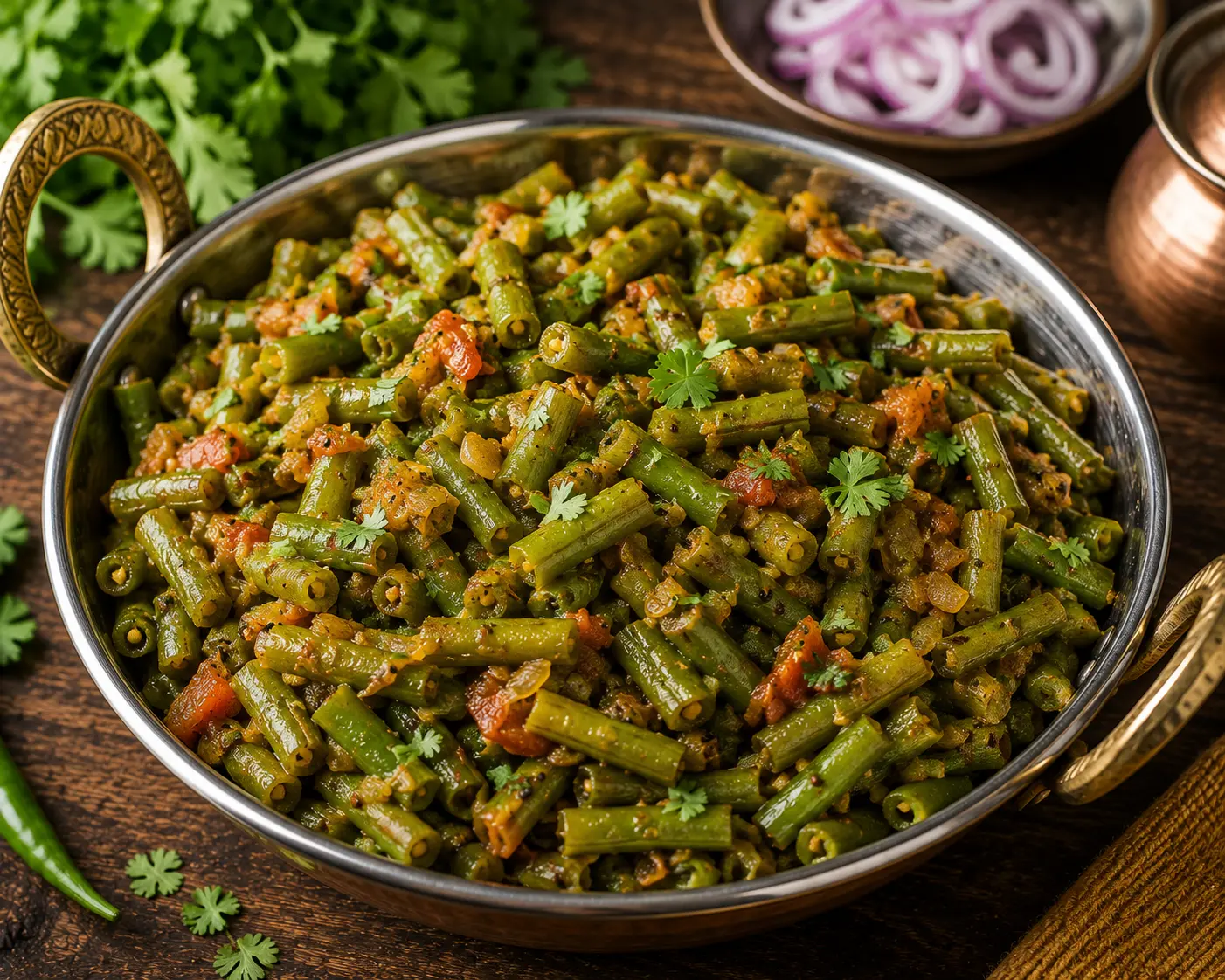 Green Beans Sabji (French Beans Sabji) Recipe with Prayosha Meera Sabji Masala
